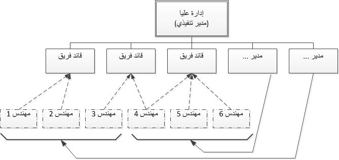 هيكل فرق العمل المرنة