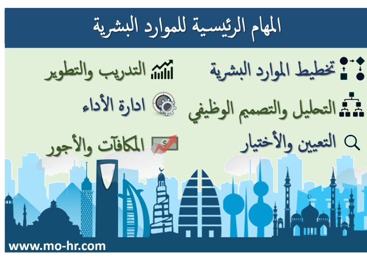 المهام الرئيسية للموارد البشرية